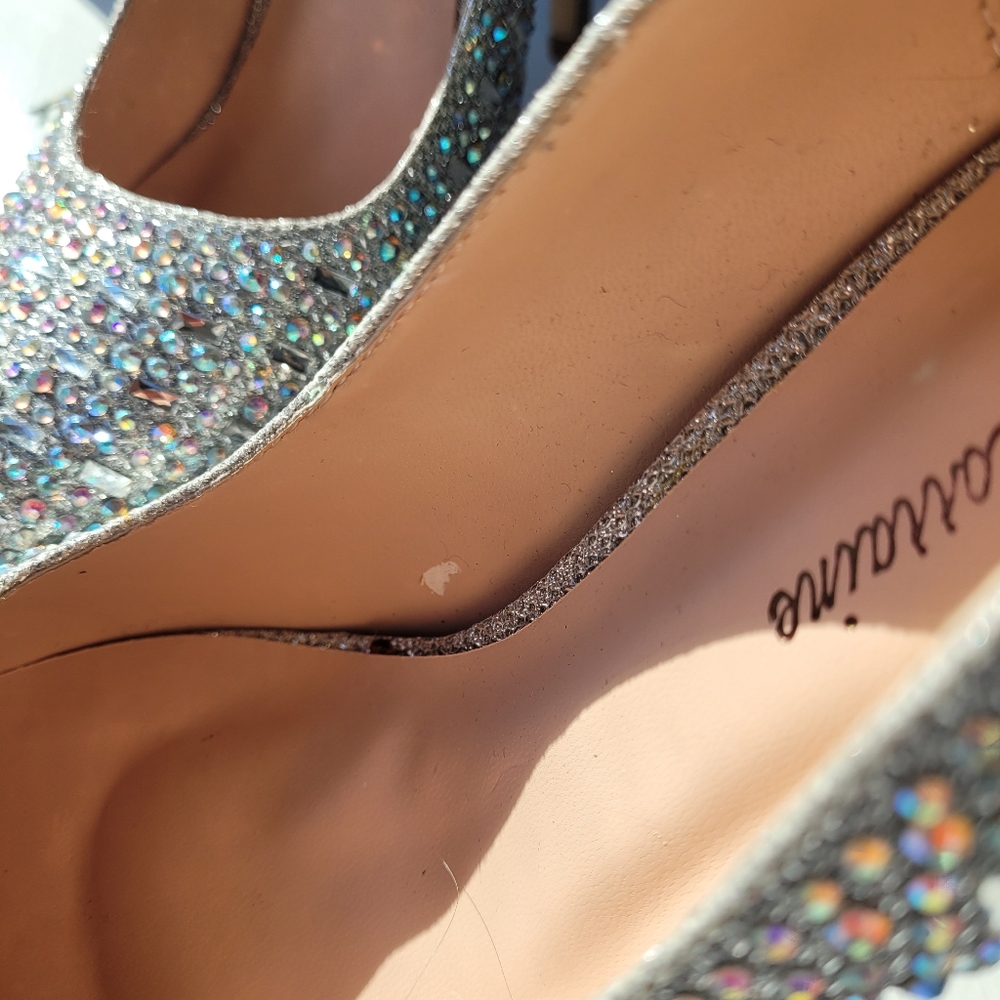 Lauren Lorraine Bella silver heels - Picture 7 of 16